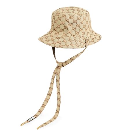 Gucci Reversible Hat In Gg Canvas And Nylon In Braun.